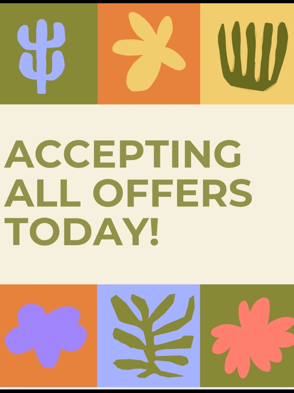 Accepting All Offers Today! Make An Offer! I Will Ship All Orders Tomorrow!